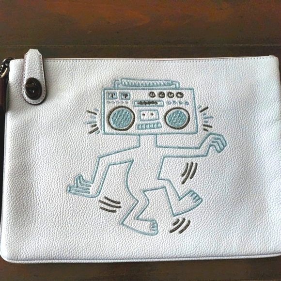 COACH X KEITH HARING TURNLOCK POUCH 30 - Picture 2 of 6
